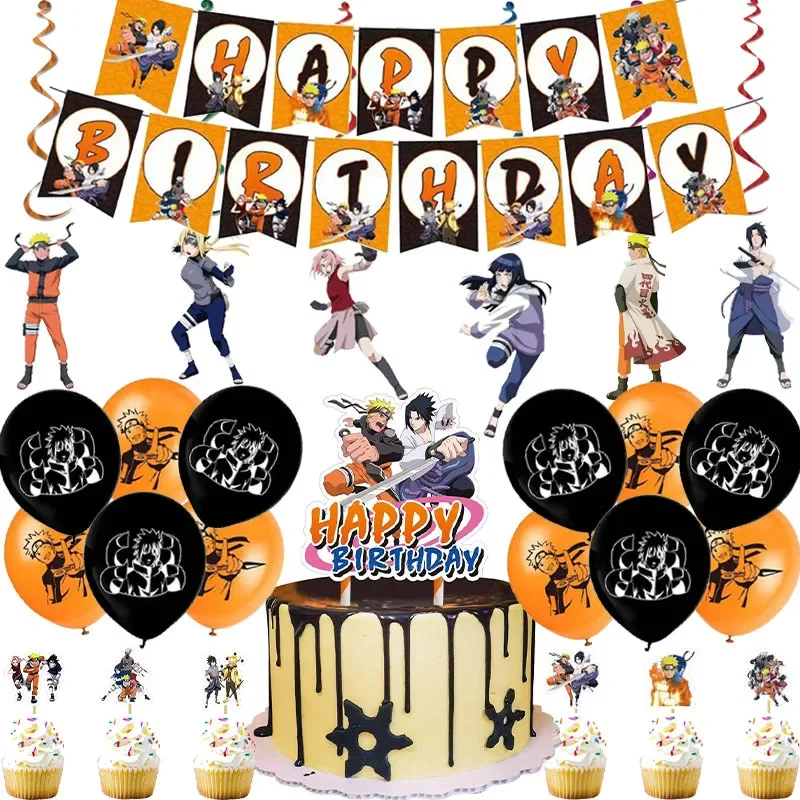 Новые принадлежности для игр Наруто надувные гелиевые шарики украшение