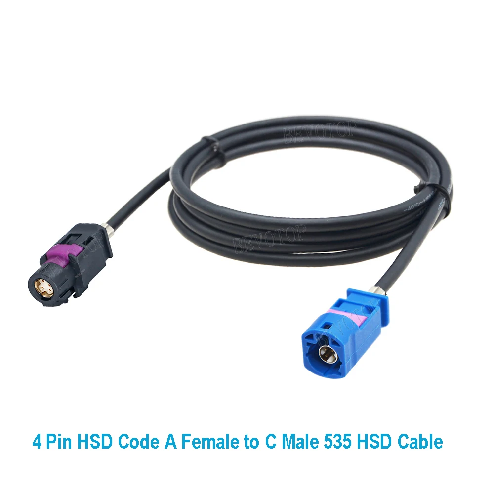 Фото HSD Black A to Blue C 4-контактный разъем Высокоскоростной видеокабель LVDS GPS MIB Экран Dacar 535 4-жильный кабель для BMW Audi Mercedes Car №5