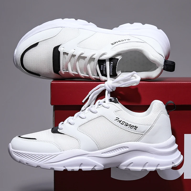 

Trendy Men Sneakers Comfy Soft Designer Sports Shoes Size 45 46 Walking Jogging Sneakers Men Platform Trainers Shoe Casual White