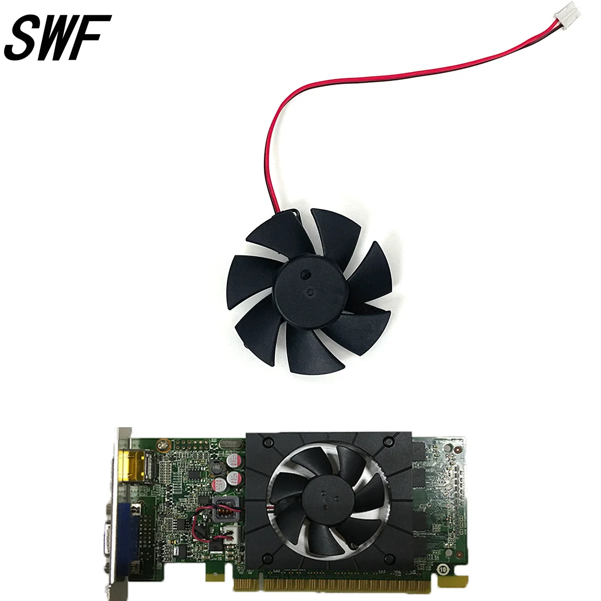 47MM 2Pin HA5010M12-F Graphics Fan for Lenovo G5005 GT720 GT730 HD7750 HD8570 Graphics Cooling Fan  Attention: When buying a gra