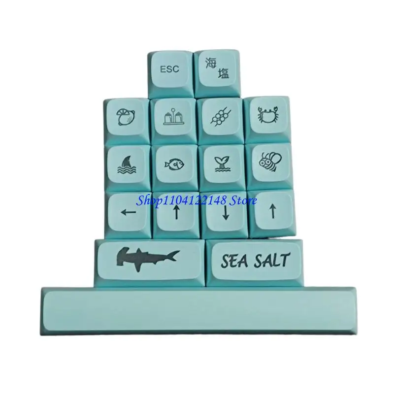 Фото P9FA 17 клавиш XDA Profile Bees колпачки для ключей PBT сублимационные колпачки для ключей 6,25U для механических №5