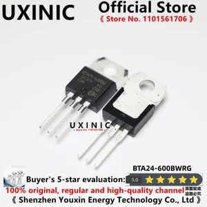 UXINIC 100% New Imported Original BTA24 BTA24-600BWRG BTA24-600BW TO-220 Transistor 600V24A