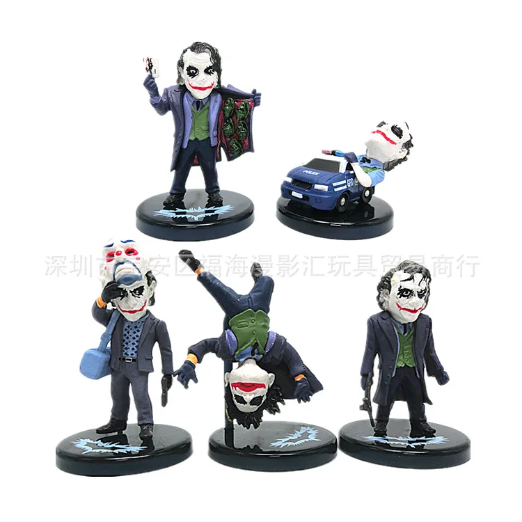 

5 Pcs DC Animation Figure The Joker PVC Plastic Home Decoration Fan Toy Christmas Gift Birthday Gifts