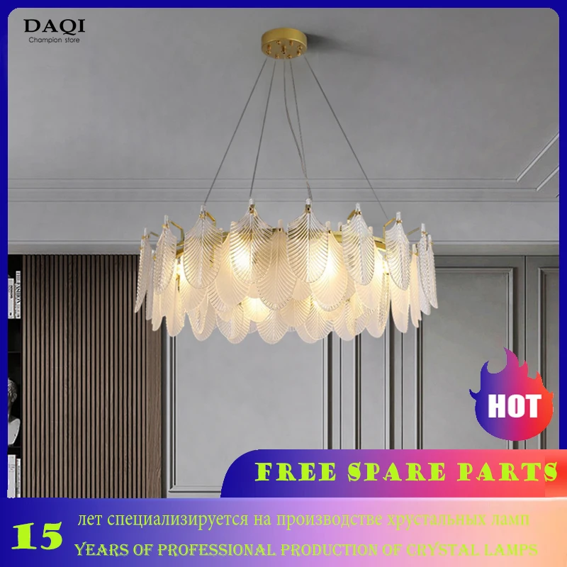 

Modern Bedroom LED Crystal Lights Living Room Ceiling Crystal Pendant Lights Hotel Lighting Crystal lamps Feather Lamps