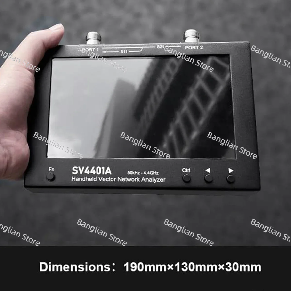 SV4401A Векторный анализатор сети 7-дюймовый сенсорный ЖК-дисплей 50 кГц-4 4 ГГц HF VHF UHF