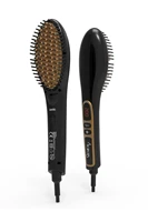 ion 700 ionic ceramic electric hair straightener comb brushgold hair straightener hair care