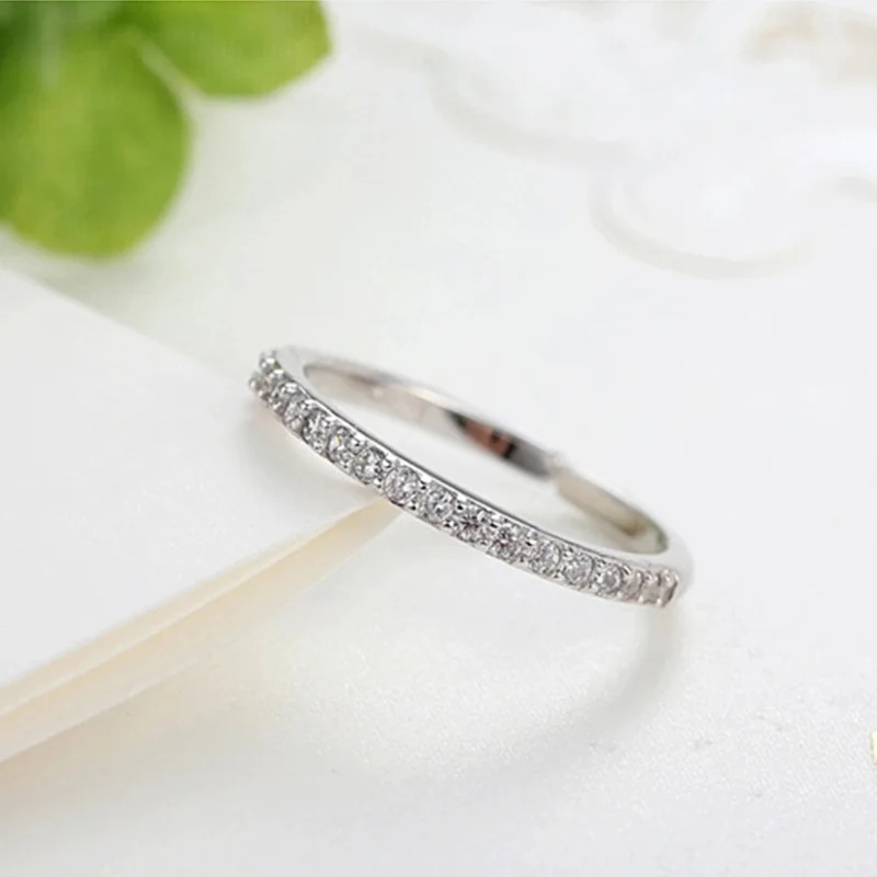 

Simplicity Geometric Rings Silver Gold Color Adjustable Zircon Ring For Women Fashion Beach Party Jewelry