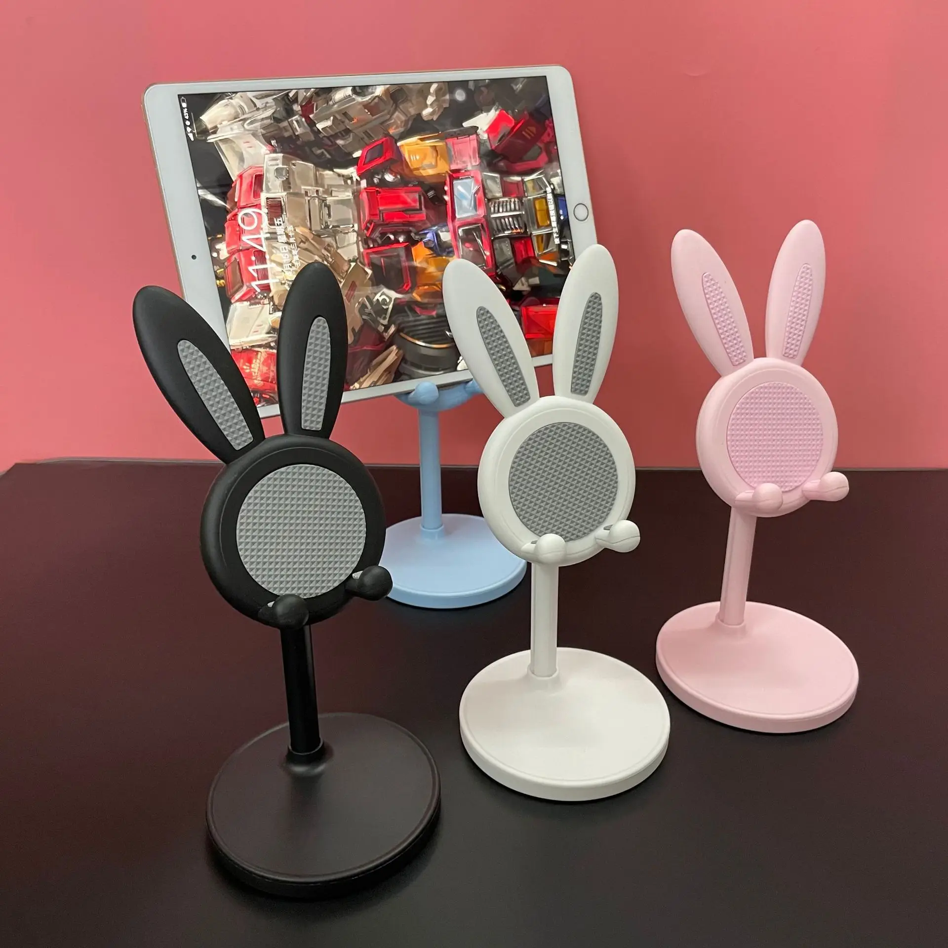 

Adjustable Height Phone Stand Selfie Support Shelf Student Lazy Home Selfie Live Support Desktop Small Rabbit Flat Holder