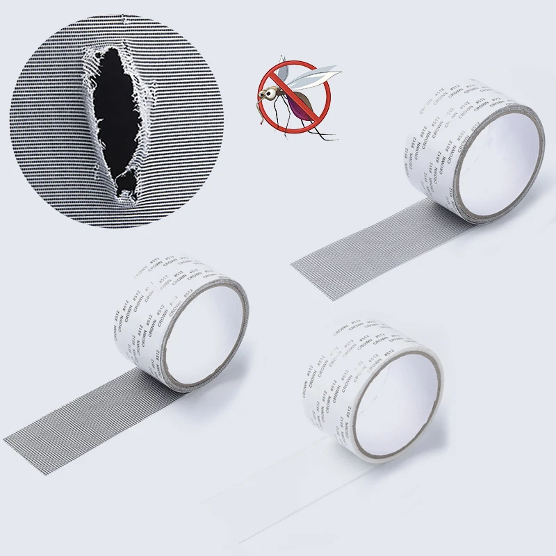 

Window Screen Repair Tape Waterproof Anti Mosquito Door Mesh Patch Tape Broken Holes Repair Essential Accessories Tool 5x200cm