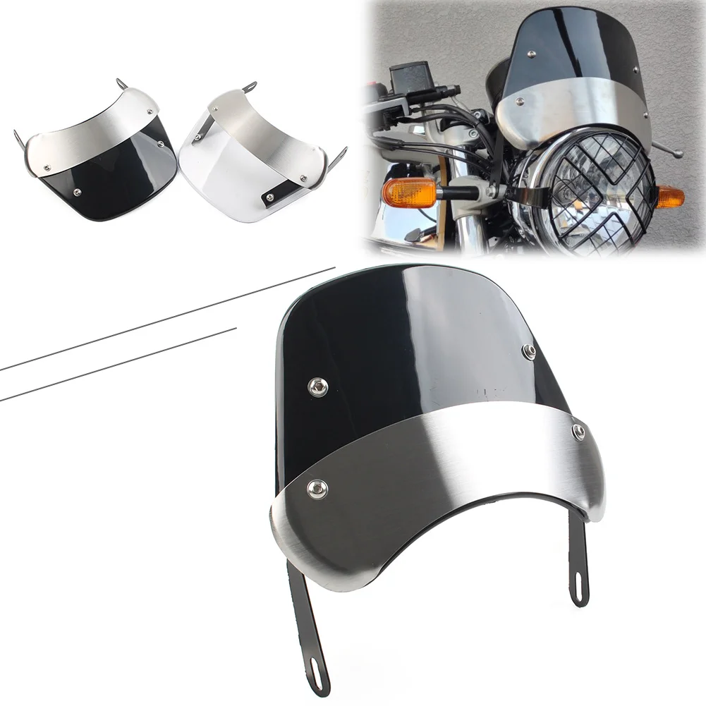 Ветровой дефлектор лобового стекла для мотоцикла, 5-9,45 дюйма, для Suzuki SV 400 1000 ST250, для Honda CB750 VTZ250 GB400