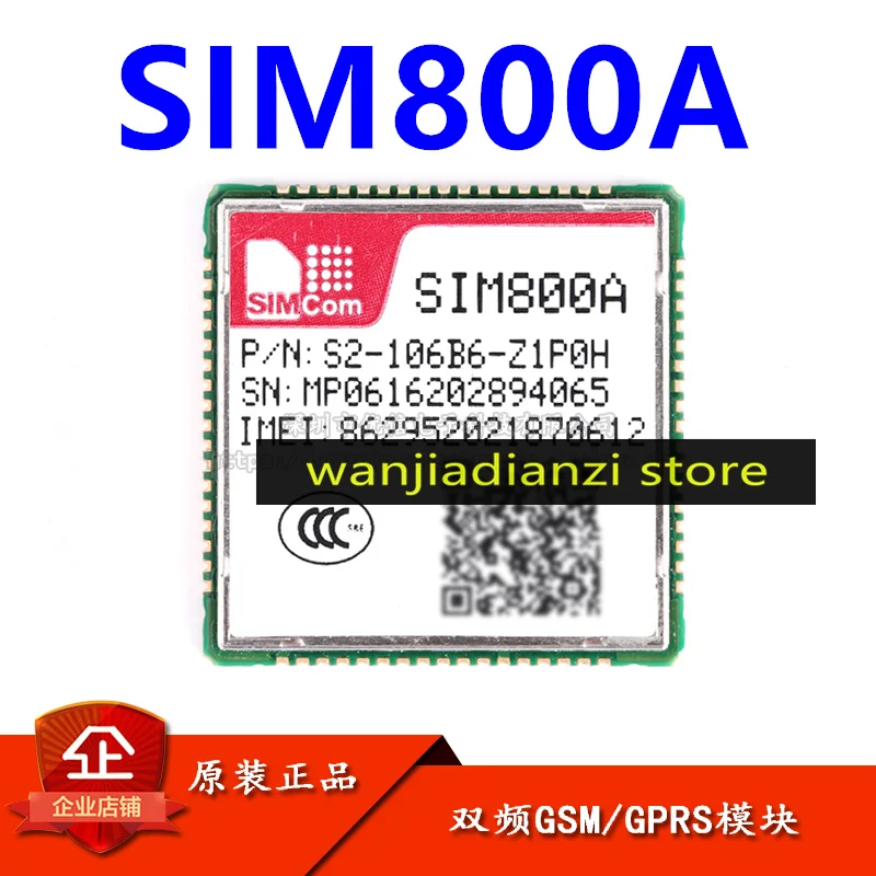 

100% New Original SIM800A dual band GSM/GPRS module wireless transceiver chip replaces SIM900A module