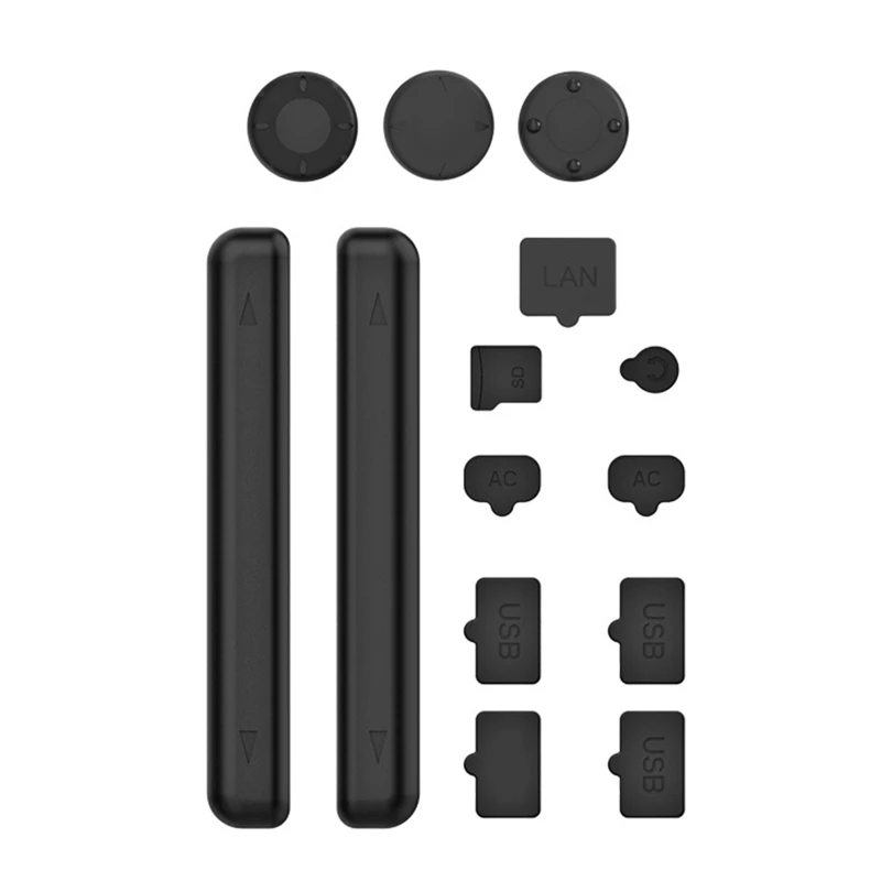

Silicone Dust Plug Set USB AC 3D SD LAN HDMI-compatible Interface Anti Dust Cover Dustproof Plug For Switch/Switch OLED