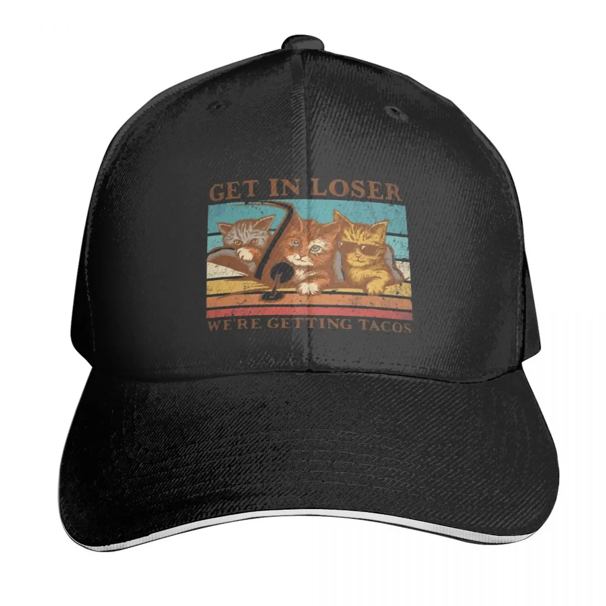 

Get In Loser- We're Getting Tacos Casquette, Polyester Cap Cap Personalized Practical Nice Gift