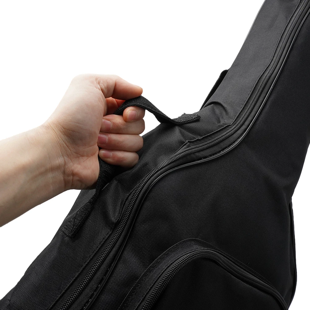 

Сумка для гитары 41 дюйм, мягкий водонепроницаемый рюкзак из ткани Оксфорд для акустической гитары, с двойным наплечным ремнем, с подкладкой