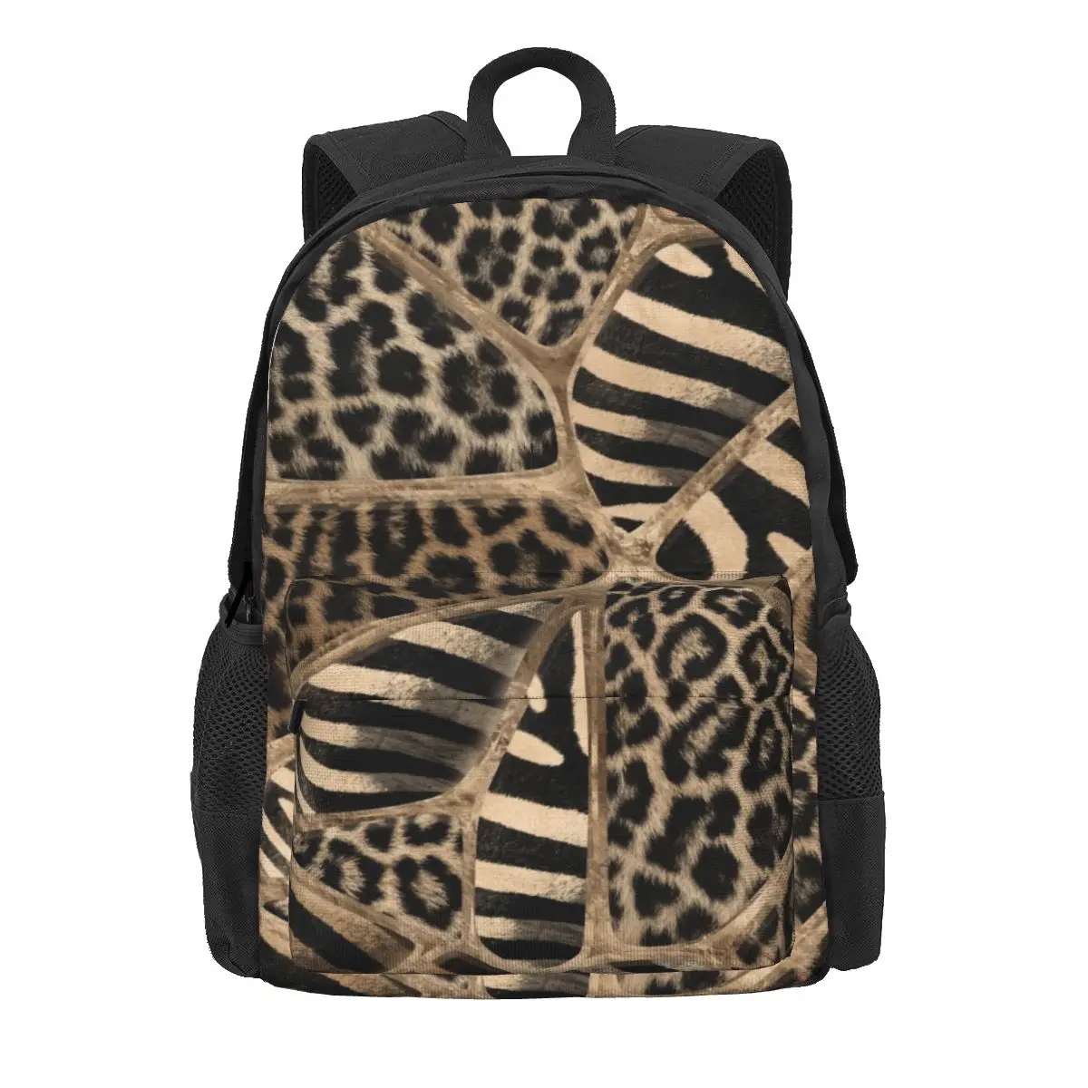 

Animal Print - Leopard And Zebra Backpack Boy Girl Bookbag Children School Bag Cartoon Kid Rucksack Travel Rucksack Shoulder Bag