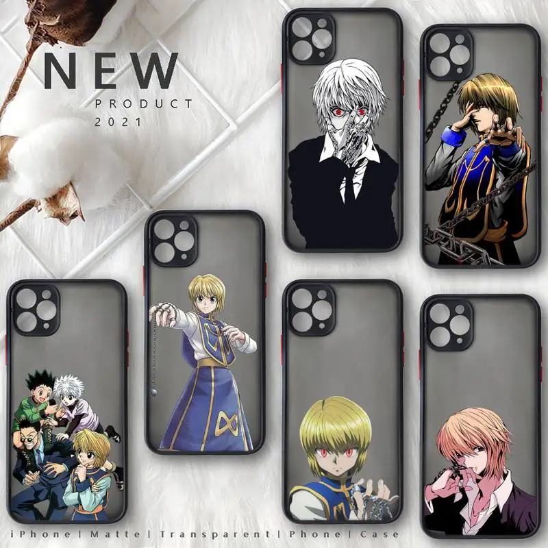 

Hunter x Hunters Kurapika anime Phone Case matte transparent For iphone 7 8 11 12 13 plus mini x xs xr pro max cover