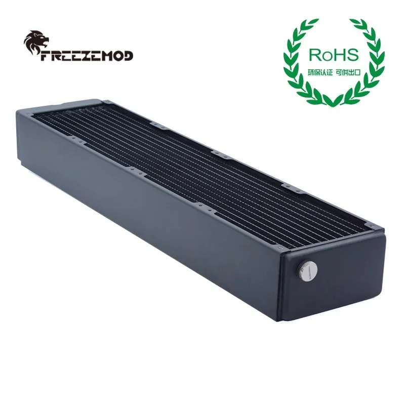 Фото Радиатор FREEZEMOD 480 65 мм, красная медь/3 слоя/120 мм, компьютерный вентилятор с водяным охлаждением, жидкий охладитель, теплообменник, TSRP-HP65-480 №1
