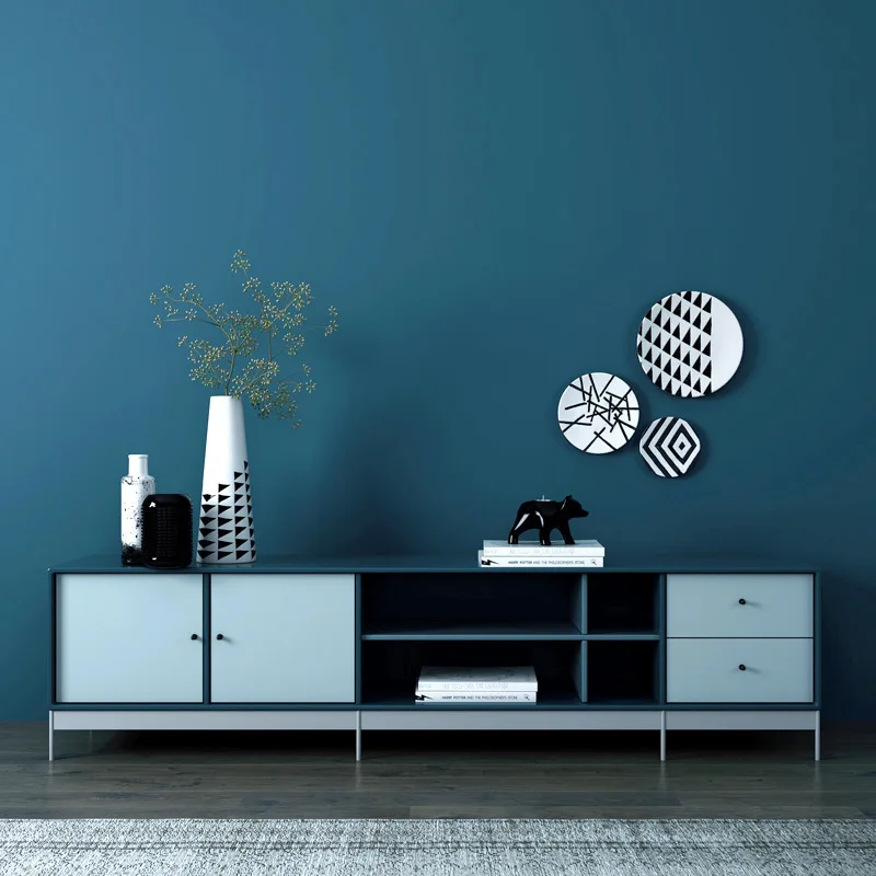 

Blue Solid Color Plain Wallpaper Morandi Simple Bedroom Living Room Makaron Background Adhesive Non-self-adhesive Wallpaper