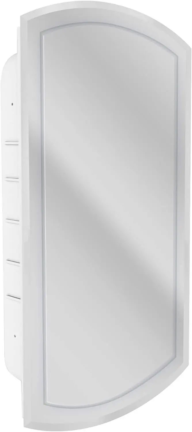 

8209 Medicine Cabinet Mirror, 16 X 30, White Bathroom mirror no fog Non reversible mirror Non reversing mirror Shower mirror fog