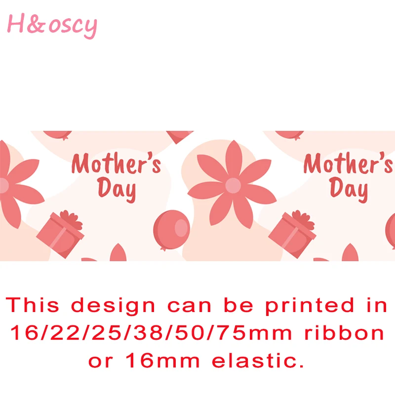 

Лента Корсажная с принтом на день матери, 16/22/25/38/50/75 мм, 50 ярдов