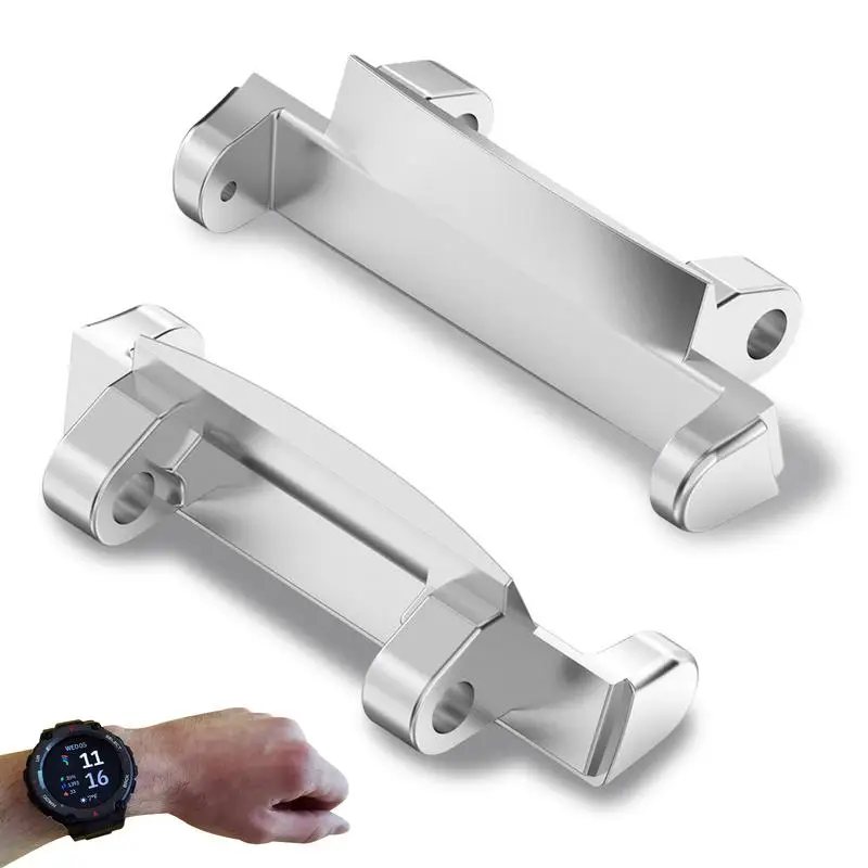 

Соединительные адаптеры для ремешка часов, замена для браслета Huami T Rex 2, аксессуар, металлическое Крепление, соединитель ремешка часов