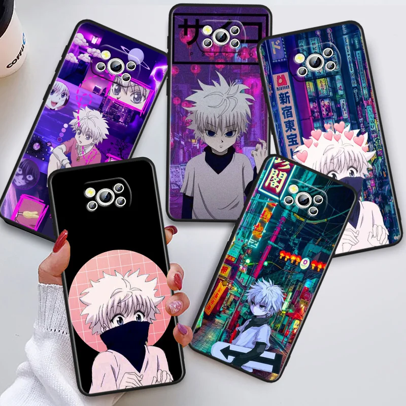 

HUNTER×HUNTER Phon Case For Xiaomi POCO C50 C40 C31 C3 M5S X4 M4 M3 F4 F3 GT F2 F1 X3 NFC X2 Pro Black Cover