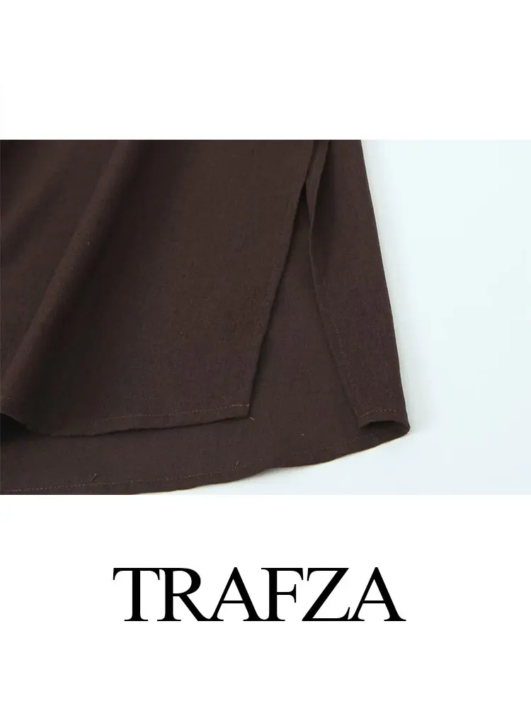 Блузка женская льняная с отложным воротником свободного покроя