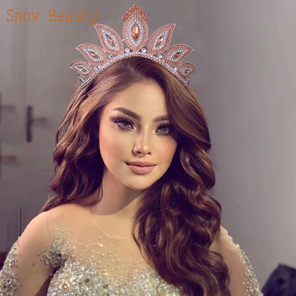 A339 хрустальные свадебные диадемы корона принцессы аксессуары для волос