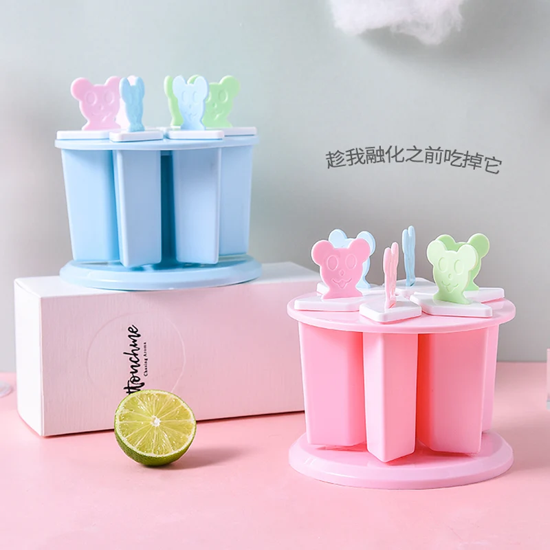 

Ice-cream Molds For Home-made Frozen Ice-cube Popsicles Ice-cream Sorbet Ice-cream Homemade Ice-box Sharpener Set Ice Tray