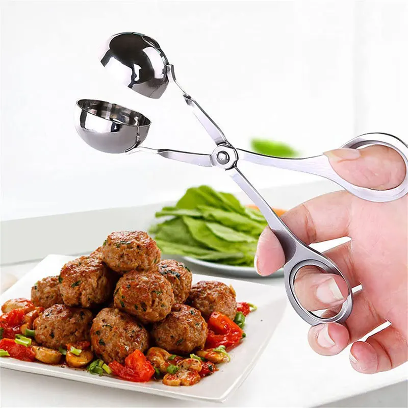 

1Pc Meatball Maker Clip Stainless Steel Fish Ball Meat Ball Rice Ball Cuisine Making Mold Clip Meat Tools Kitchen Accessories