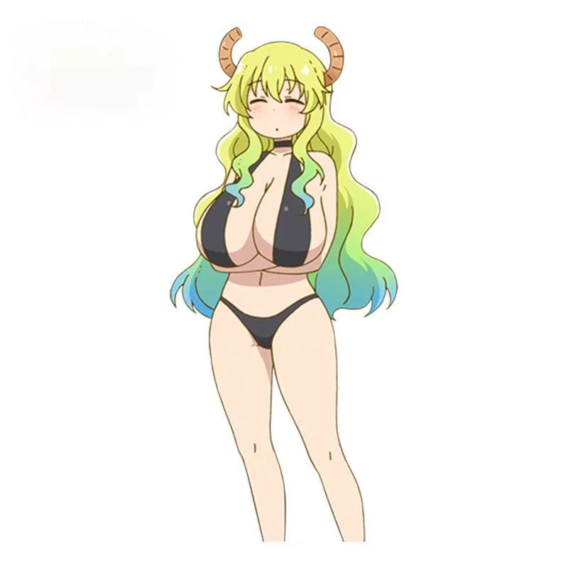 13 см, аниме Kobayashi-san Chi, без горничной, дракон, супер сексуальная девушка, люкоа, кетзалкоатл, мультяшная красота, женская