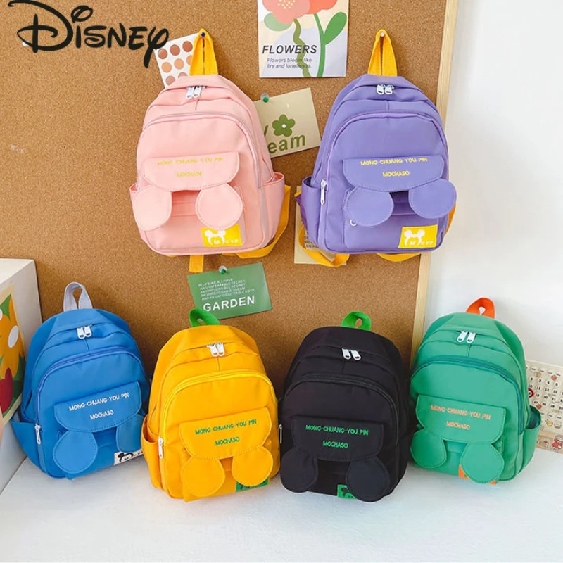 Disney Mickey New Fashion Backpack High Quality Fashion Large Capacity Student Schoolbag Cartoon Versatile Casual Backpack