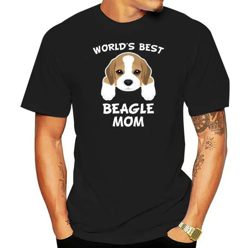 

Beagle Mom Shirt - World'S Best Beagle Mom Dog Owner T-Shirt Unisex Loose Fit Tee Shirt