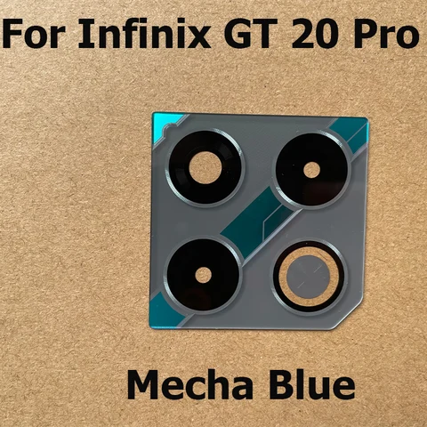 Для Infinix GT 20 Pro стеклянный объектив задней камеры с клеевой наклейкой, запасные части для ремонта X6871