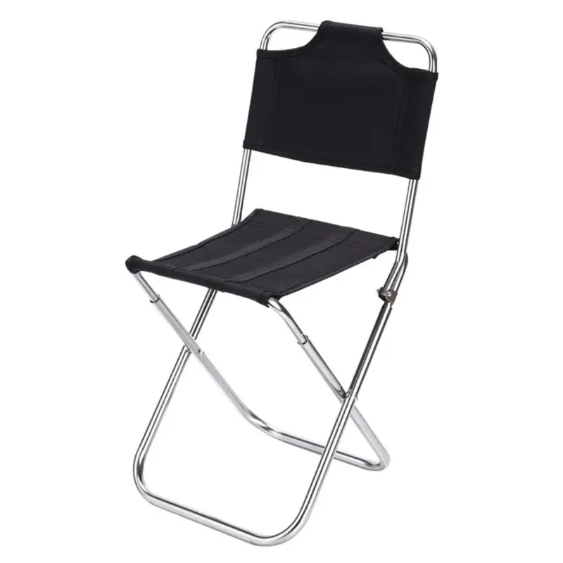 

Portable Folding Camping Chair with Carrying Bag Directors Chairs Backrest Fishing Chair for Outdoor Beach Picnic Lawn