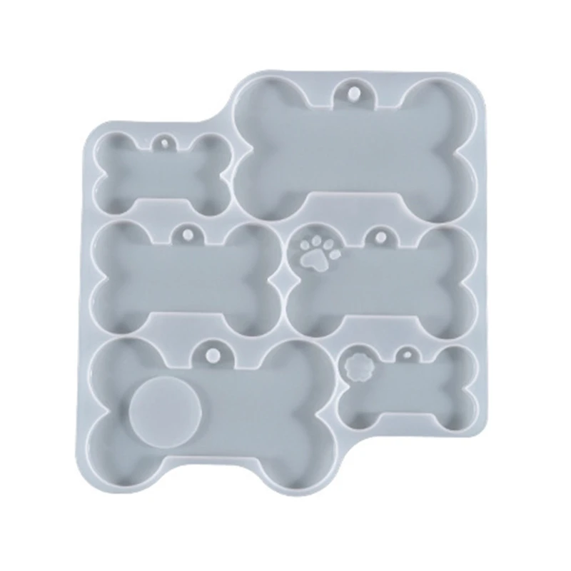 

Силиконовые формы для смолы в форме кости ручной работы силиконовая форма для брелока с отверстием