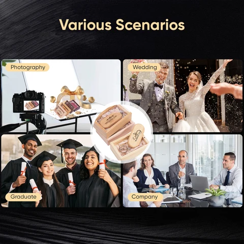 JASTER Деревянные флэш-накопители USB 2.0 128 ГБ 64 ГБ с акриловой крышкой, свадебный подарок, ручка-накопитель 32 ГБ, бесплатный индивидуальный логотип, карта памяти U Disk