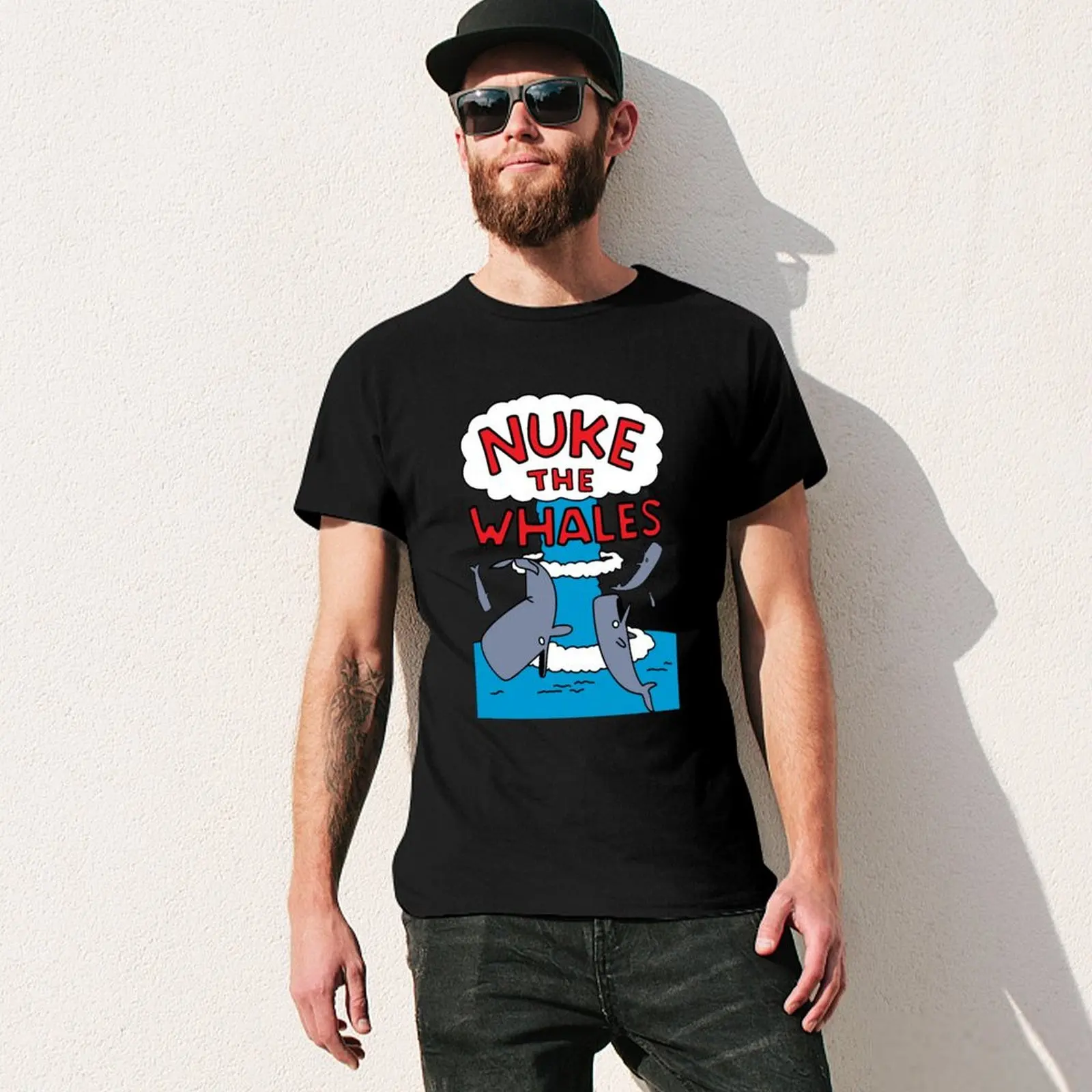 Фото Футболка Nuke The Whales (1) в уличном стиле, повседневная футболка №3