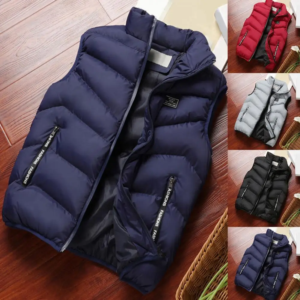 

Pockets Great Warm Winter Waistcoat Soft Winter Waistcoat Zip Up for Home
