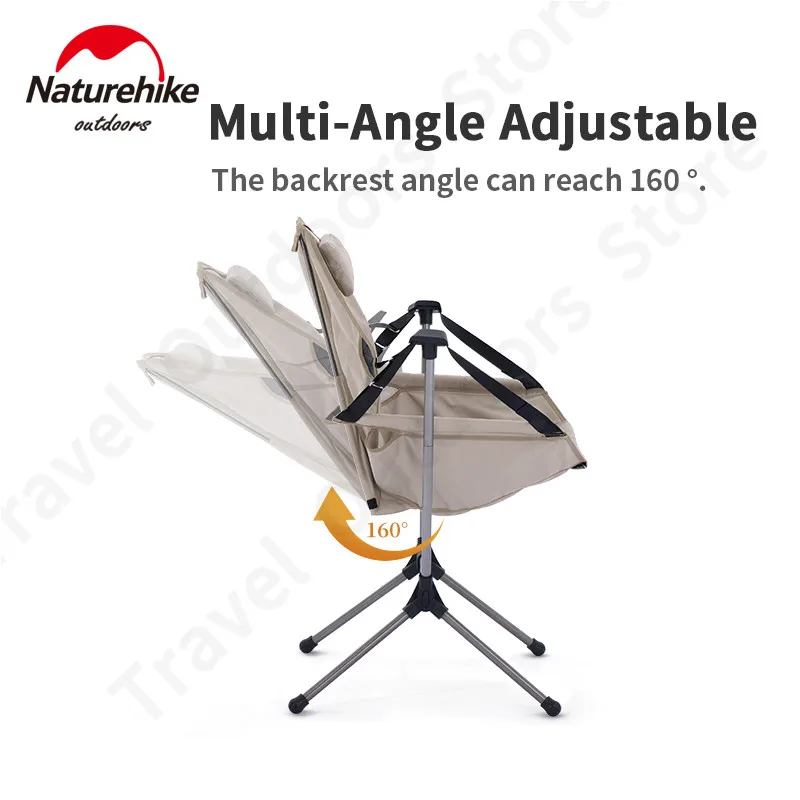 Naturehike YL11 Уличное складное кресло-качалка 160г ° Портативный удобный шезлонг для