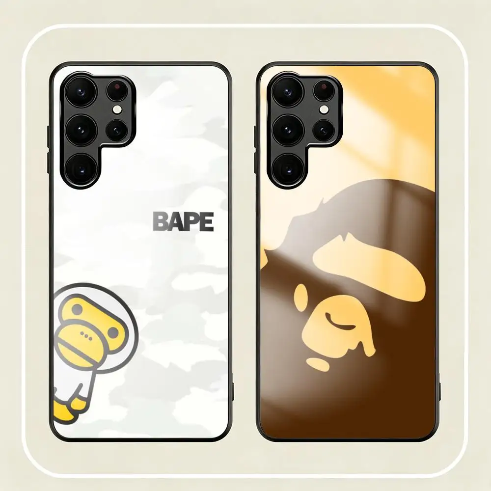 Фото Модный высококачественный чехол B-BAPEES cooL для Samsung S26 S25 S24 S23 S22 S21 S20 Plus Ultra Note20, стеклянный магнитный чехол. №4