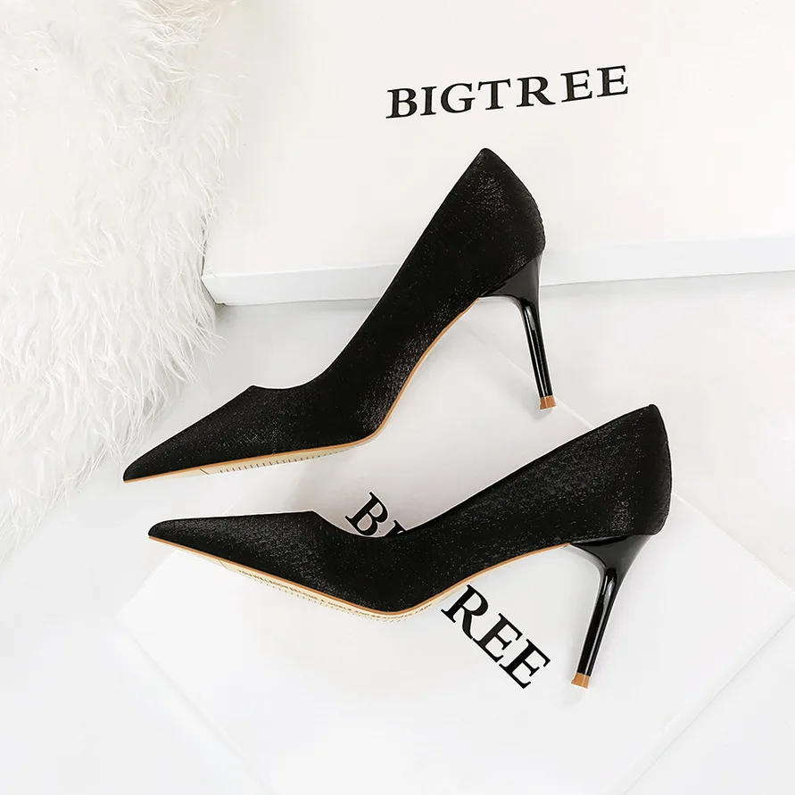 

Женские туфли на среднем каблуке 2023 см, туфли-лодочки на высоком каблуке, женские шелковые атласные свадебные туфли на каблуке, праздничные туфли-лодочки с острым носком для офиса, выпускного, вечеринки, 8,5