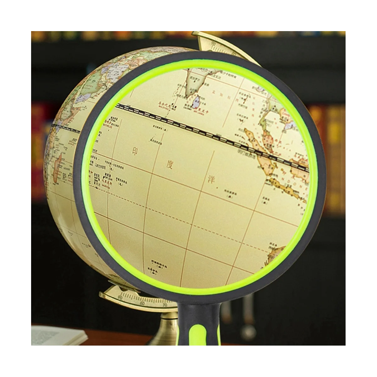 Портативное желтое увеличительное стекло диаметром 110 мм подходит для чтения