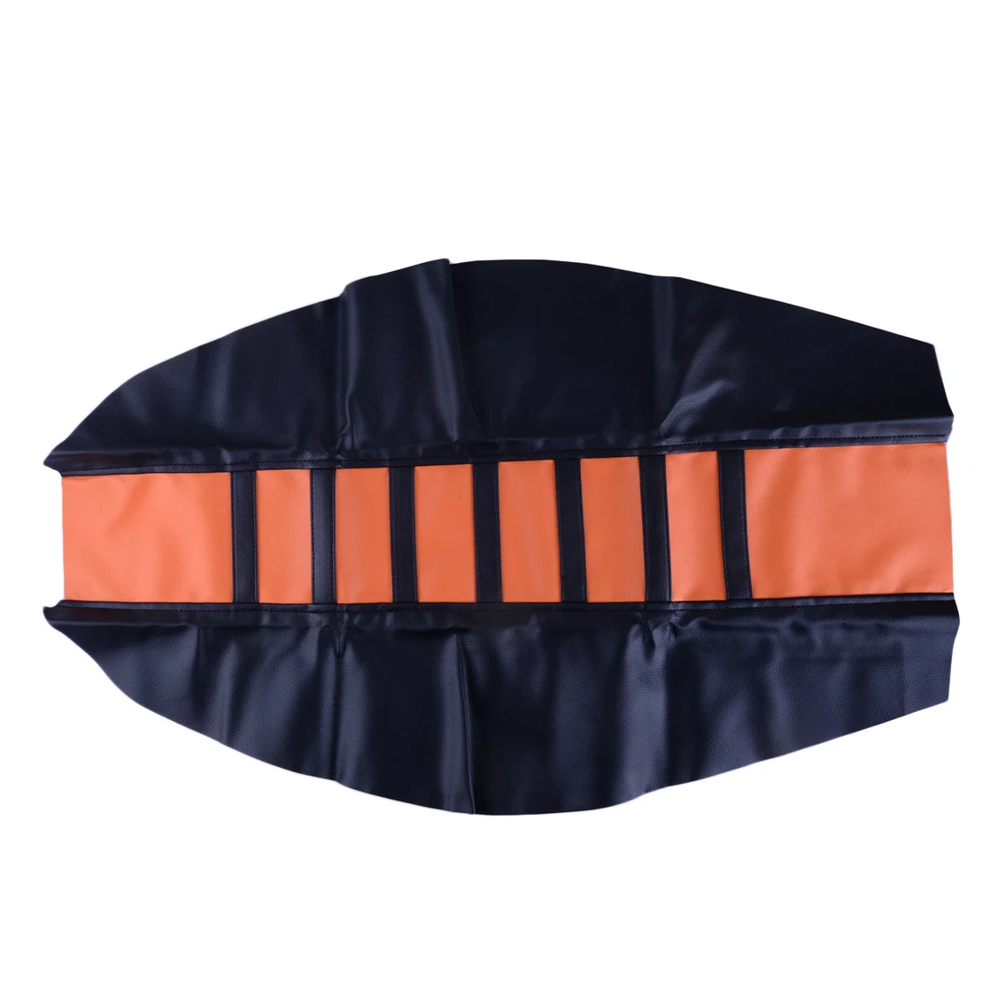 

Резиновый универсальный захват мягкий чехол на сиденье мотоцикла ребристая кожа для внедорожного велосипеда оранжевый полосатый