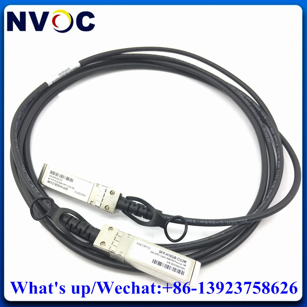 SFP-H10GB-CU3M 10G 3M SFP + DAC кабель 10GBASE-CU, пассивное прямое прикрепление, медный Twinax, также для Ubiquiti Mikrotik