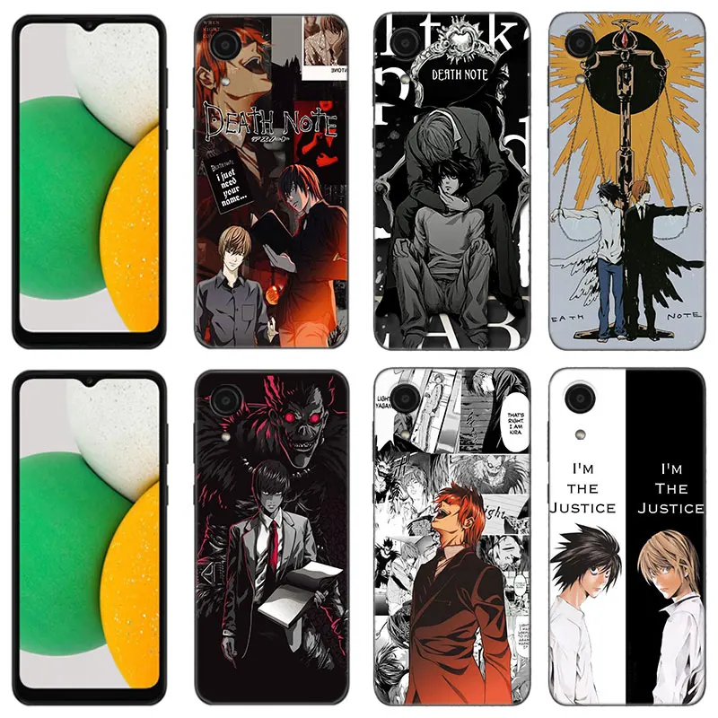 

Anime Death Note Phone Case For Samsung Galaxy A01 A03 Core A02 A04 A20 E A10 A30 A50 S A40 A41 A6 A8 Plus A5 A7 A9 2018 Cover