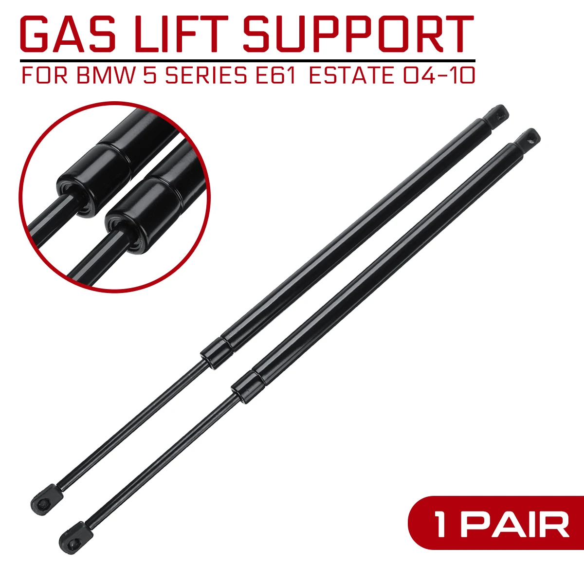 

Rear Trunk Tailgate Gas Spring Shock Lift Struts Strut Support Rod Arm Bars Bracket For BMW 5 Series E61 Estate 2004-2010