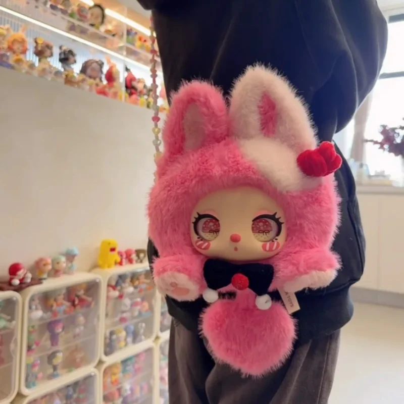 Фото Новая натуральная сумка Liila Cotton Candy Rabbit Series, виниловая плюшевая сумка Kawaii Mystery Box, сумка через плечо, подарки на день рождения для девочек №3