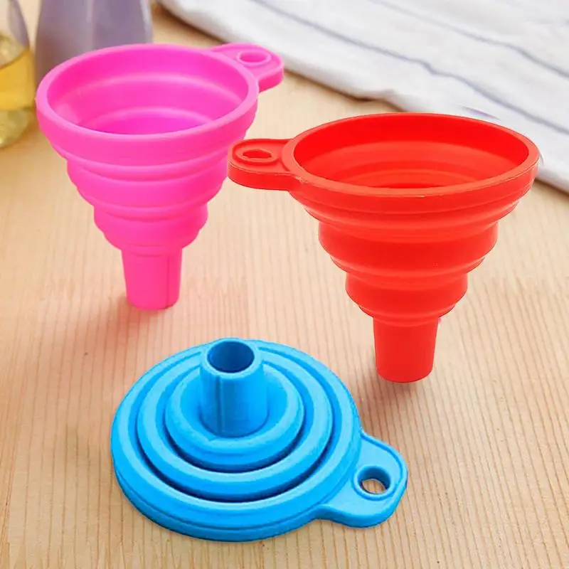 

Воронка двигателя автомобильная универсальная силиконовая, Портативная Складная воронка для мойки жидкости, масла, бензина