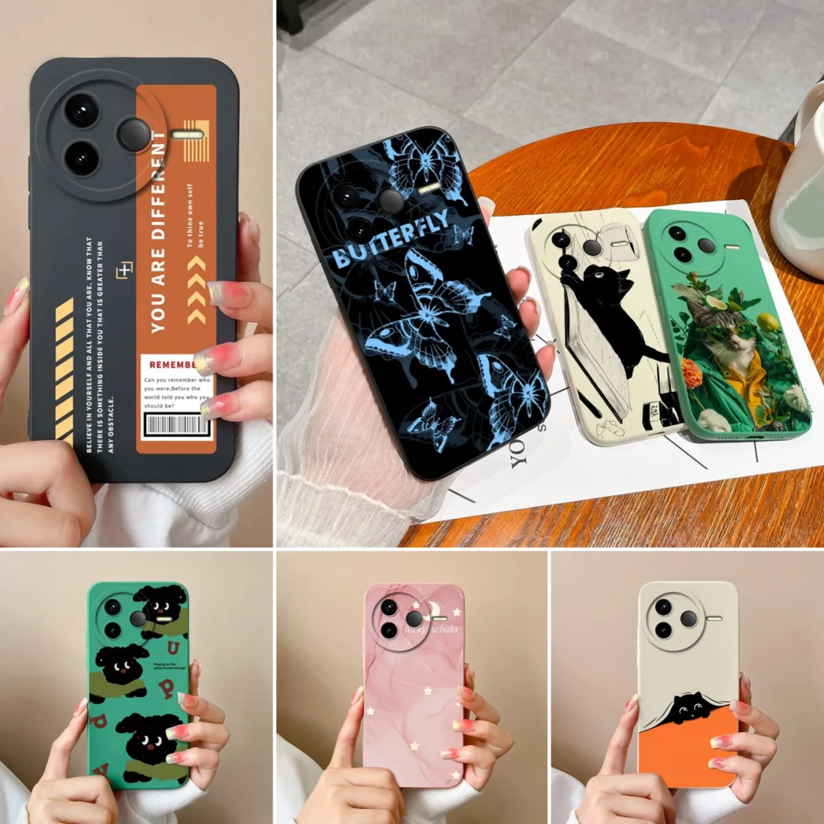 Новый прочный чехол для Redmi K80 Pro Lazy Cat с узором противоударный защитный